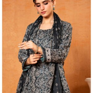 ZESH Premium Embroidered Eid Exclusive Lawn 3-Piece 2026 – Design 03