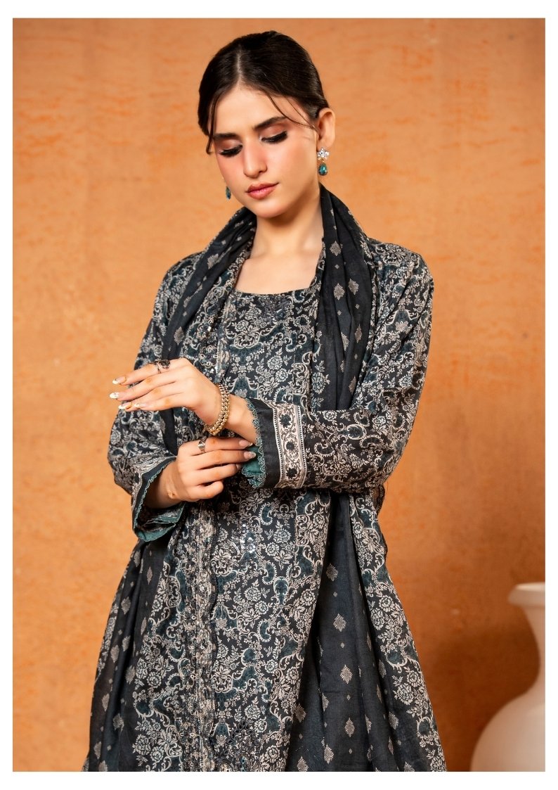 ZESH Premium Embroidered Eid Exclusive Lawn 3-Piece 2026 – Design 03