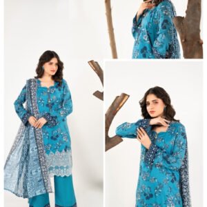 ZESH Premium Embroidered Eid Exclusive Lawn 3-Piece 2026 – Design 20