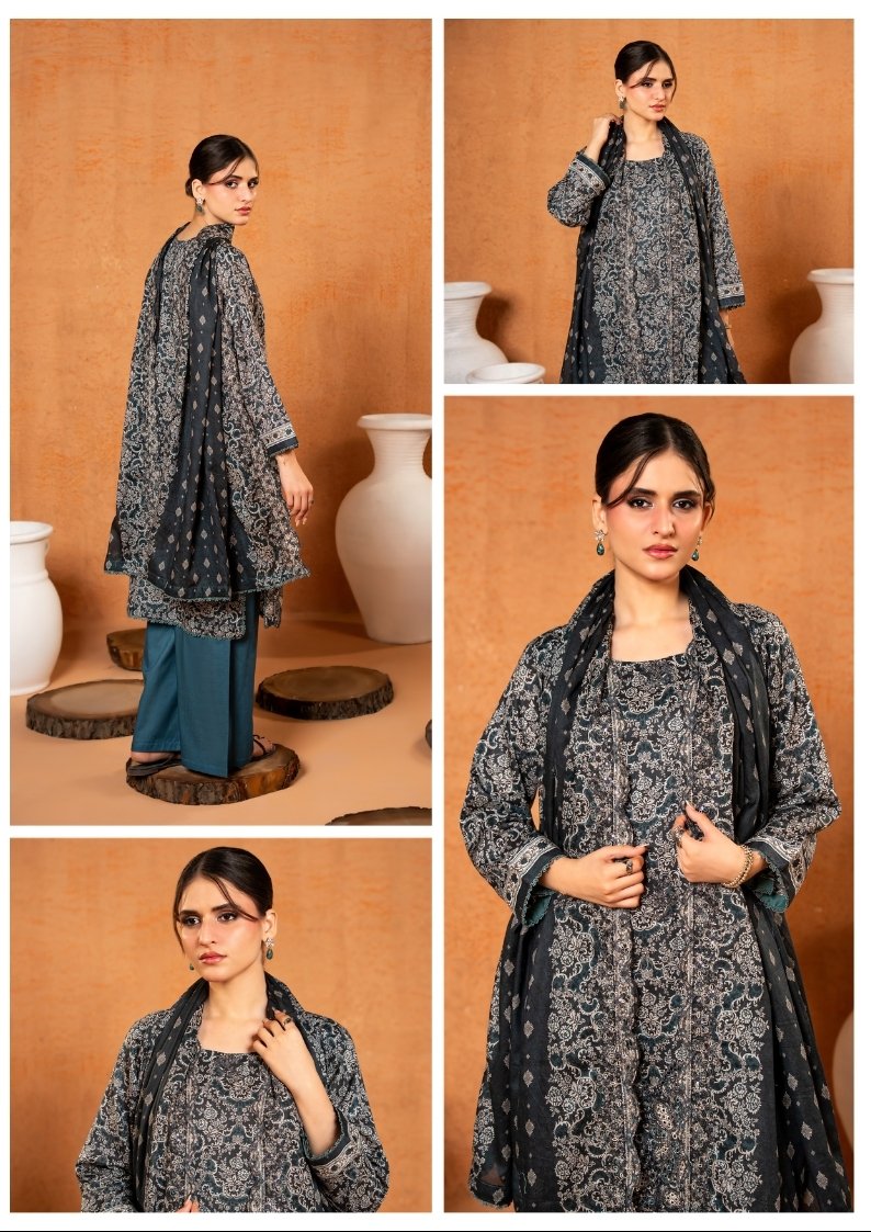 ZESH Premium Embroidered Eid Exclusive Lawn 3-Piece 2026 – Design 03 - Image 2