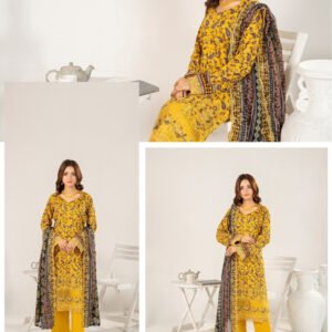 ZESH Premium Embroidered Eid Exclusive Lawn 3-Piece 2026 – Design 28