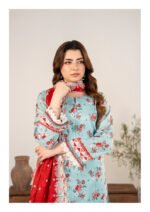 ZESH Premium Embroidered Eid Exclusive Lawn 3-Piece 2026 – Design 37