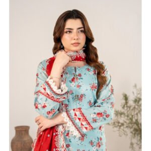 ZESH Premium Embroidered Eid Exclusive Lawn 3-Piece 2026 – Design 37