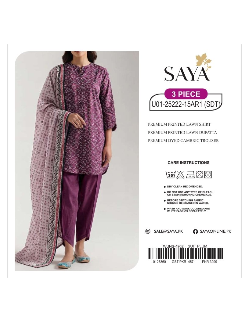AZADI Sale — Mix Brands Printed Lawn 3-Piece MS