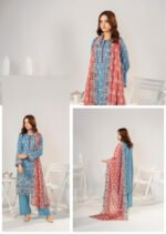 ZESH Premium Embroidered Eid Exclusive Lawn 3-Piece 2026 – Design 29