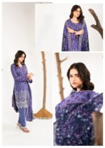 ZESH Premium Embroidered Eid Exclusive Lawn 3-Piece 2026 – Design 22