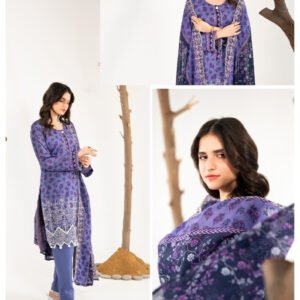 ZESH Premium Embroidered Eid Exclusive Lawn 3-Piece 2026 – Design 22