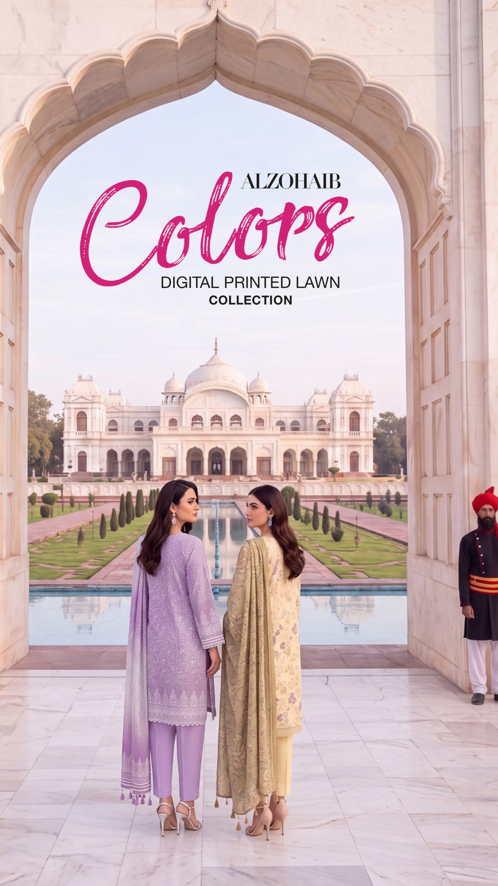 ALZOHAIB – Colors Digital Printed Lawn Collection Vol-3 (3-Piece)