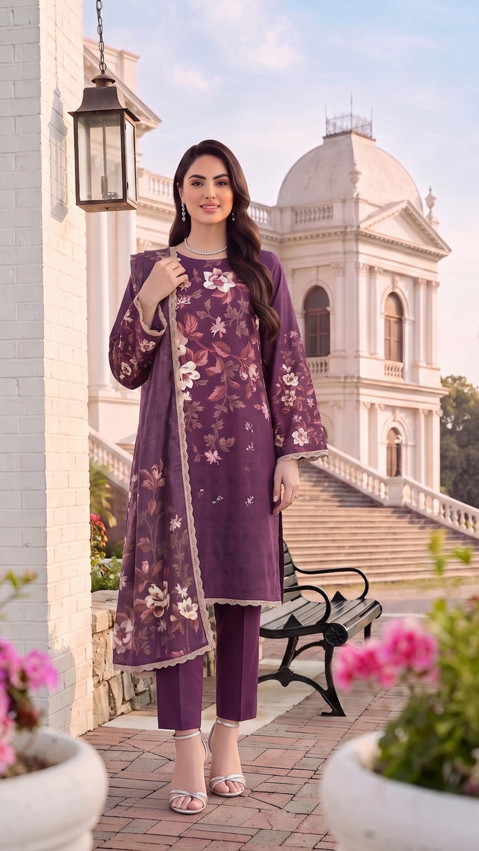 ALZOHAIB – Colors Digital Printed Lawn 3 Peice - Image 4