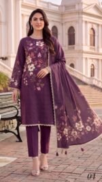 ALZOHAIB – Colors Digital Printed Lawn 3 Peice