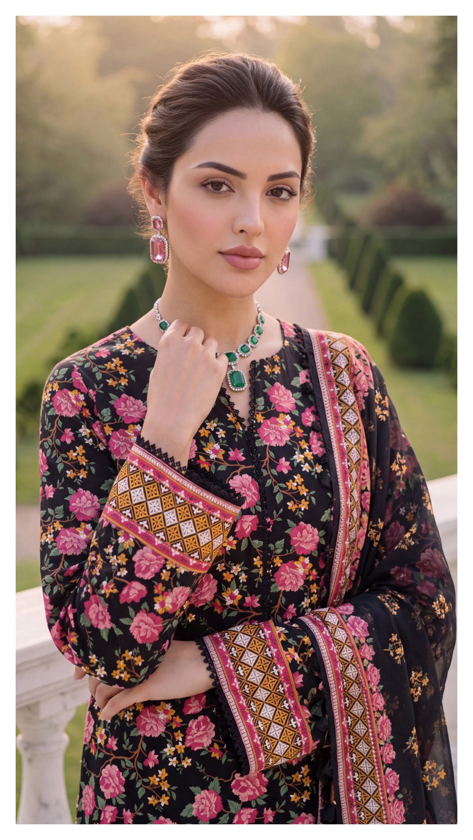 ALZOHAIB – Colors Digital Printed Lawn 3 Peice - Image 5