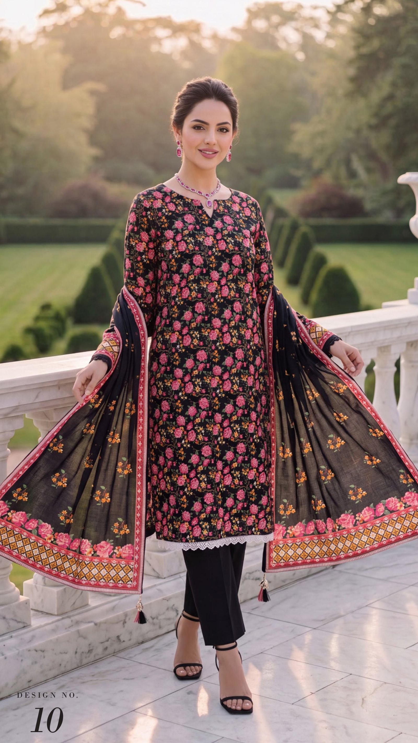 ALZOHAIB – Colors Digital Printed Lawn 3 Peice