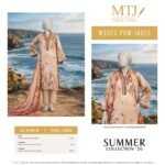 MTJ Digital Printed Lawn 3 Piece (Dastan e Gul) 2026